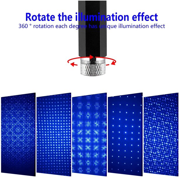 USB LED Car Roof Star Night Light Projector Light Interior Ambient Atmosphere Galaxy Lamp Decoration Light USB Plug